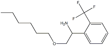 2-(hexyloxy)-1-[2-(trifluoromethyl)phenyl]ethan-1-amine Struktur