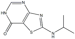 2-(isopropylamino)[1,3]thiazolo[4,5-d]pyrimidin-7(6H)-one Struktur