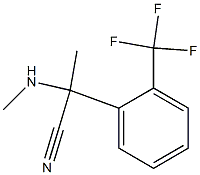 2-(methylamino)-2-[2-(trifluoromethyl)phenyl]propanenitrile Struktur