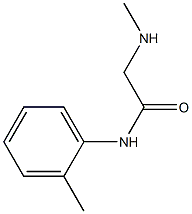 2-(methylamino)-N-(2-methylphenyl)acetamide Struktur