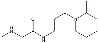 2-(methylamino)-N-[3-(2-methylpiperidin-1-yl)propyl]acetamide Struktur