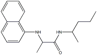 2-(naphthalen-1-ylamino)-N-(pentan-2-yl)propanamide Struktur