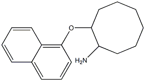 2-(naphthalen-1-yloxy)cyclooctan-1-amine Struktur