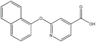 2-(naphthalen-1-yloxy)pyridine-4-carboxylic acid Struktur