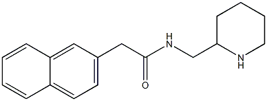 2-(naphthalen-2-yl)-N-(piperidin-2-ylmethyl)acetamide Struktur