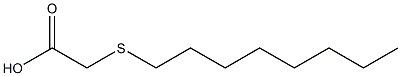 2-(octylsulfanyl)acetic acid Struktur