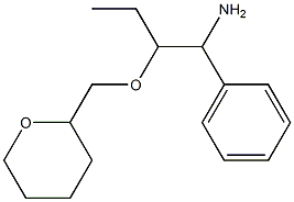 2-(oxan-2-ylmethoxy)-1-phenylbutan-1-amine Struktur