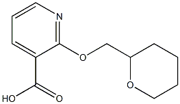 2-(oxan-2-ylmethoxy)pyridine-3-carboxylic acid Struktur