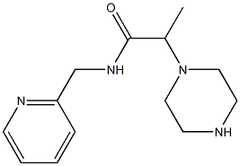 2-(piperazin-1-yl)-N-(pyridin-2-ylmethyl)propanamide Struktur