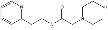 2-(piperazin-1-yl)-N-[2-(pyridin-2-yl)ethyl]acetamide Struktur