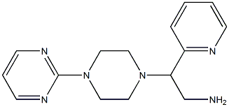 2-(pyridin-2-yl)-2-[4-(pyrimidin-2-yl)piperazin-1-yl]ethan-1-amine Struktur