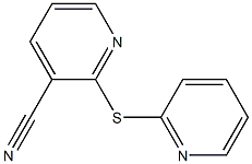 2-(pyridin-2-ylsulfanyl)pyridine-3-carbonitrile Struktur