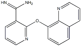 2-(quinolin-8-yloxy)pyridine-3-carboximidamide Struktur