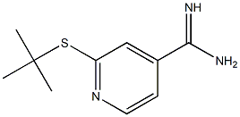 2-(tert-butylsulfanyl)pyridine-4-carboximidamide Struktur