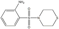 2-(thiomorpholine-4-sulfonyl)aniline Struktur