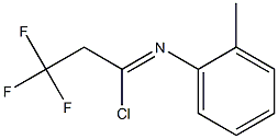 2,2,2-trifluoro-N-(2-methylphenyl)ethanecarbonimidoyl chloride Struktur