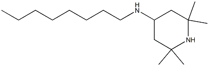 2,2,6,6-tetramethyl-N-octylpiperidin-4-amine Struktur