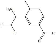 2,2-difluoro-1-(2-methyl-5-nitrophenyl)ethan-1-amine Struktur