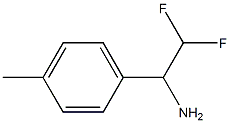 2,2-difluoro-1-(4-methylphenyl)ethan-1-amine Struktur