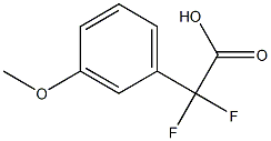 2,2-difluoro-2-(3-methoxyphenyl)acetic acid Struktur