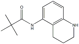 2,2-dimethyl-N-(1,2,3,4-tetrahydroquinolin-5-yl)propanamide Struktur