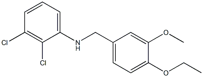 2,3-dichloro-N-[(4-ethoxy-3-methoxyphenyl)methyl]aniline Struktur