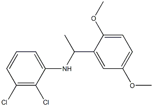 2,3-dichloro-N-[1-(2,5-dimethoxyphenyl)ethyl]aniline Struktur