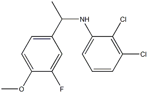 2,3-dichloro-N-[1-(3-fluoro-4-methoxyphenyl)ethyl]aniline Struktur