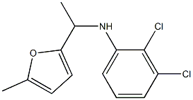 2,3-dichloro-N-[1-(5-methylfuran-2-yl)ethyl]aniline Struktur