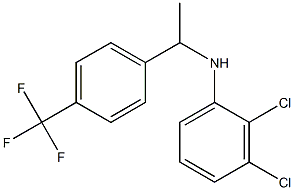 2,3-dichloro-N-{1-[4-(trifluoromethyl)phenyl]ethyl}aniline Struktur