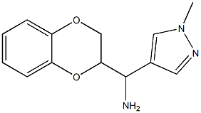 2,3-dihydro-1,4-benzodioxin-2-yl(1-methyl-1H-pyrazol-4-yl)methanamine Struktur