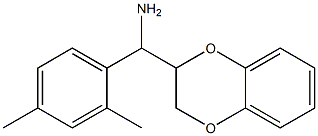 2,3-dihydro-1,4-benzodioxin-2-yl(2,4-dimethylphenyl)methanamine Struktur