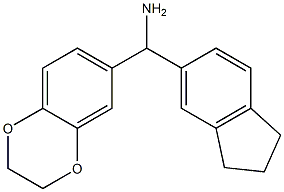 2,3-dihydro-1,4-benzodioxin-6-yl(2,3-dihydro-1H-inden-5-yl)methanamine Struktur