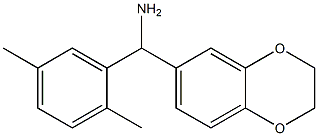 2,3-dihydro-1,4-benzodioxin-6-yl(2,5-dimethylphenyl)methanamine Struktur