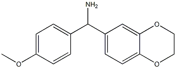 2,3-dihydro-1,4-benzodioxin-6-yl(4-methoxyphenyl)methanamine Struktur