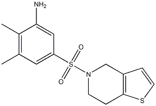 2,3-dimethyl-5-{4H,5H,6H,7H-thieno[3,2-c]pyridine-5-sulfonyl}aniline Struktur