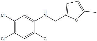 2,4,5-trichloro-N-[(5-methylthiophen-2-yl)methyl]aniline Struktur