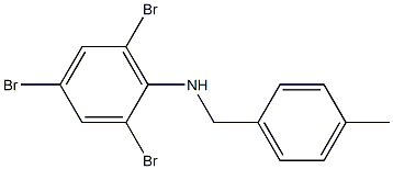 2,4,6-tribromo-N-[(4-methylphenyl)methyl]aniline Struktur