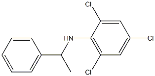 2,4,6-trichloro-N-(1-phenylethyl)aniline Struktur