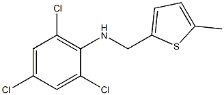 2,4,6-trichloro-N-[(5-methylthiophen-2-yl)methyl]aniline Struktur