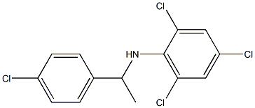 2,4,6-trichloro-N-[1-(4-chlorophenyl)ethyl]aniline Struktur