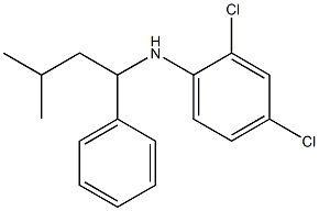 2,4-dichloro-N-(3-methyl-1-phenylbutyl)aniline Struktur