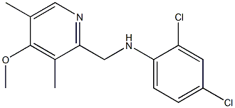 2,4-dichloro-N-[(4-methoxy-3,5-dimethylpyridin-2-yl)methyl]aniline Struktur