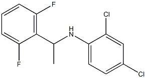 2,4-dichloro-N-[1-(2,6-difluorophenyl)ethyl]aniline Struktur