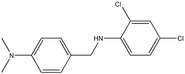 2,4-dichloro-N-{[4-(dimethylamino)phenyl]methyl}aniline Struktur