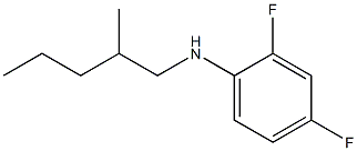 2,4-difluoro-N-(2-methylpentyl)aniline Struktur