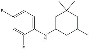 2,4-difluoro-N-(3,3,5-trimethylcyclohexyl)aniline Struktur