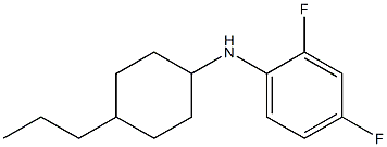 2,4-difluoro-N-(4-propylcyclohexyl)aniline Struktur