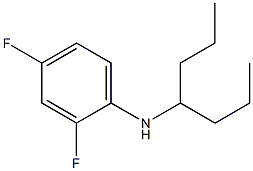 2,4-difluoro-N-(heptan-4-yl)aniline Struktur