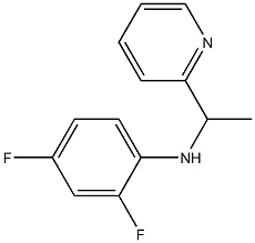 2,4-difluoro-N-[1-(pyridin-2-yl)ethyl]aniline Struktur